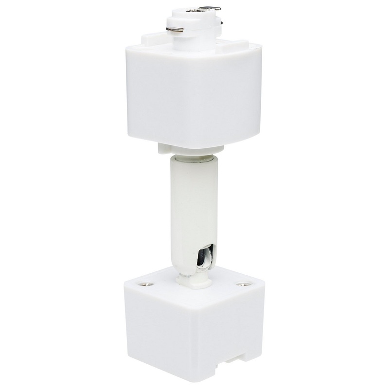 Sloped Ceiling Track Adapter in White Finish by Nuvo Lighting