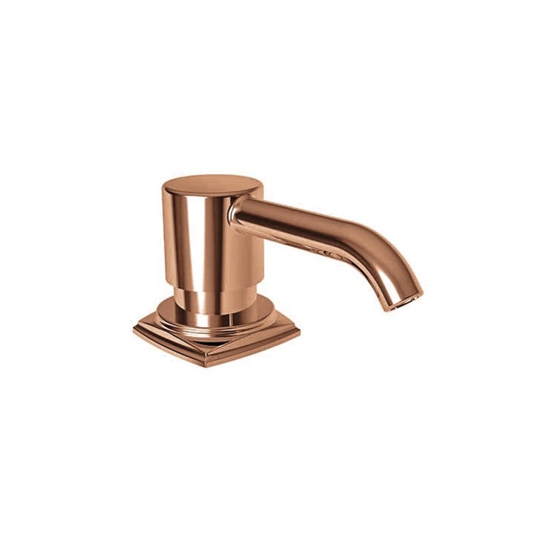 Soap Dispenser Zemora Antique Copper Deck Mount Brass Pump