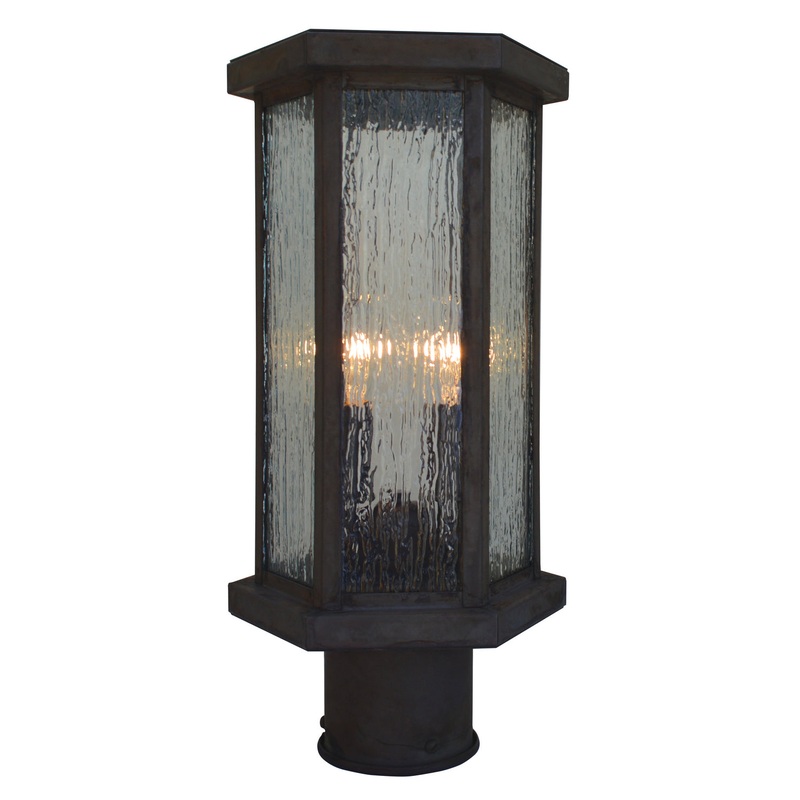 Arroyo LYP-7RM-MB Lyon Two Light Post Mount Mission Brown