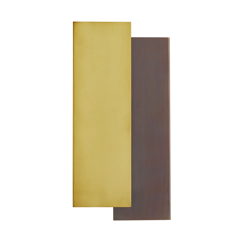 Arteriors 49393 Two Light Wall Sconce Antique Brass (Discontinued)