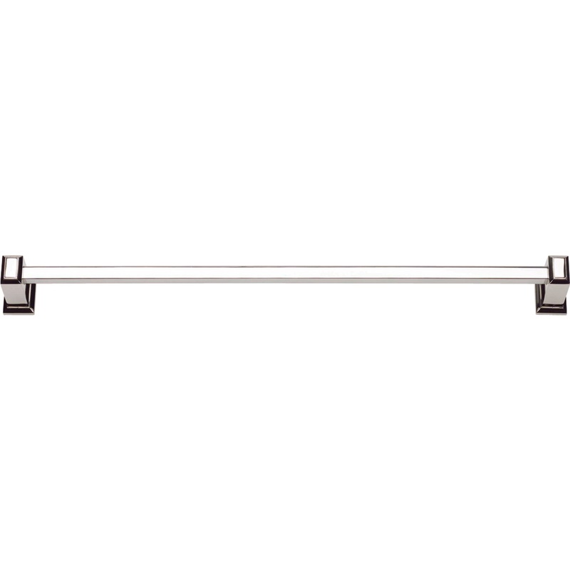 Atlas Homewares Sutton Place Bath Towel Bar 24 Inch Single Polished Nickel