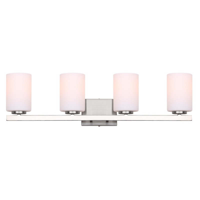 Canarm IVL1093A04BN Jae Four Light Vanity Brushed Nickel (Discontinued)