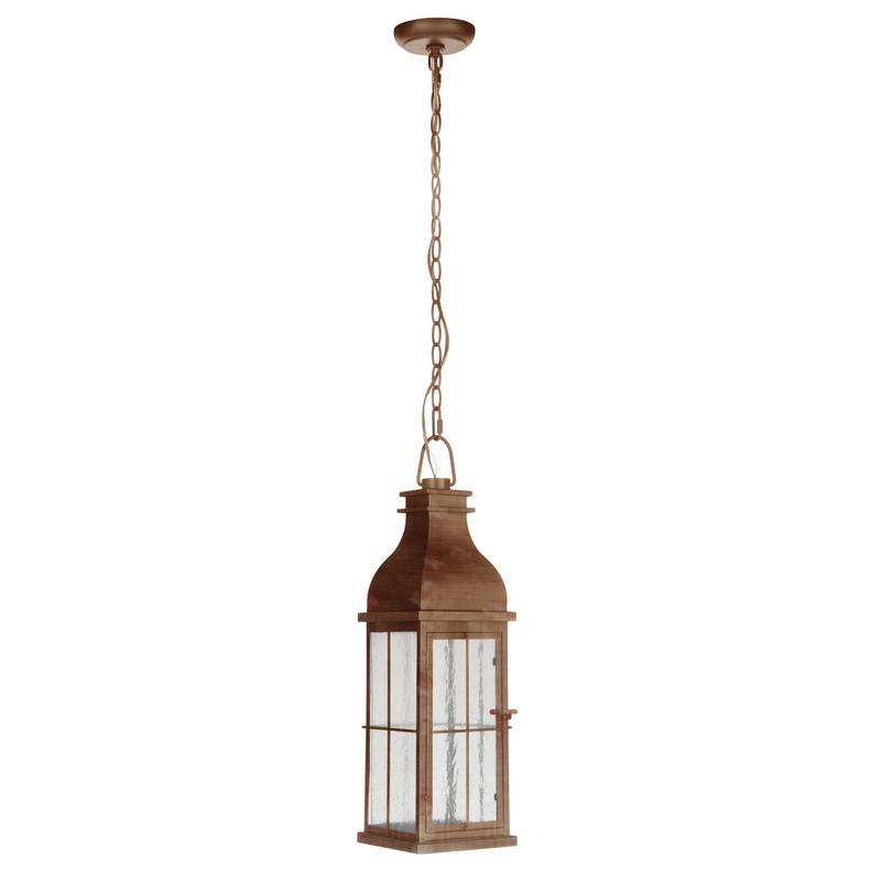 Craftmade ZA1811-WC-LED Vincent One Light Pendant Weathered Copper (Discontinued)