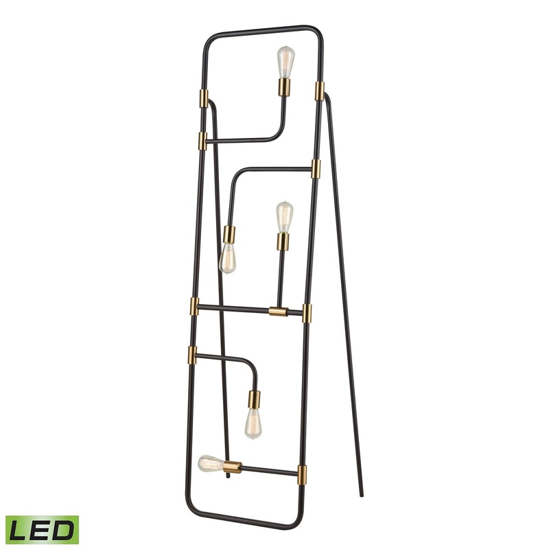 ELK Home D3551-LED Think Tank LED Floor Lamp Black