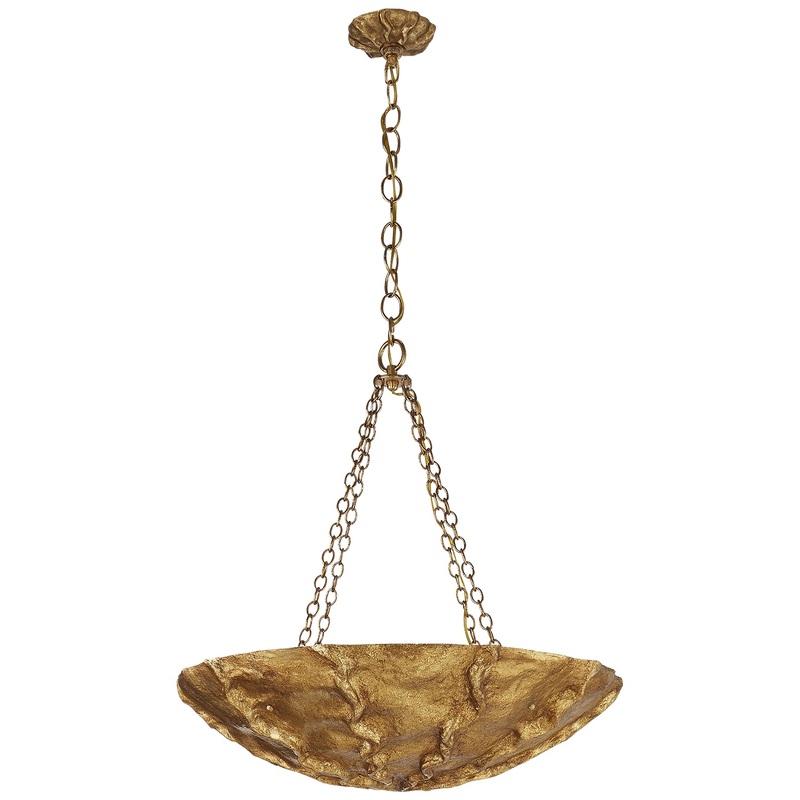 Four Light Chandelier from the Benit Collection in Gilded Plaster Finish by Visual Comfort Signature