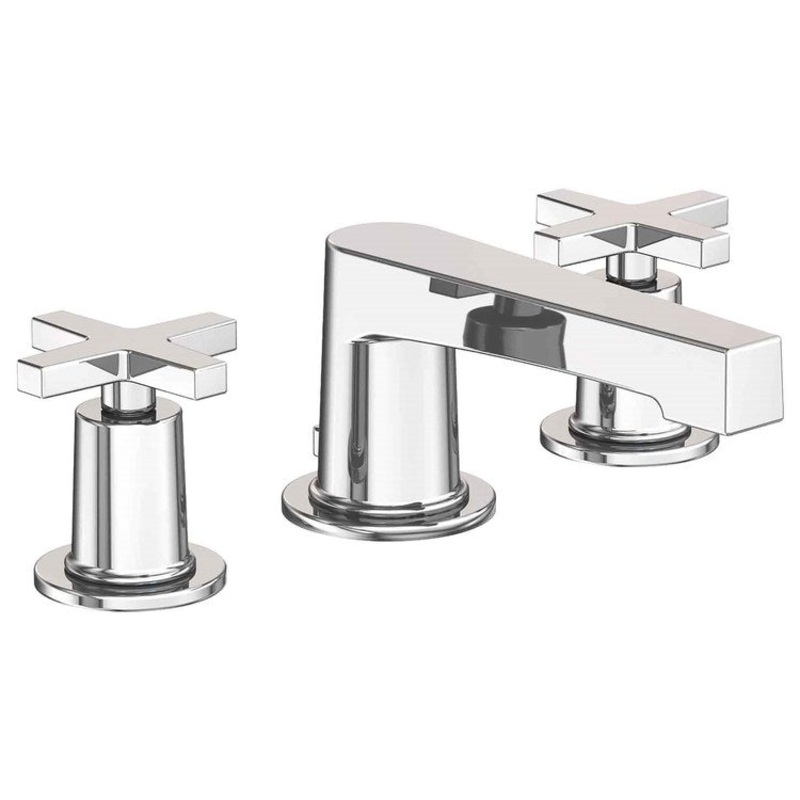 Lavatory Faucet Dorrance Widespread 8 to 20 Inch Spread 2 Cross ADA Polished Chrome 1.2 Gallons per Minute Brass Spout Height 2-5/16 Inch