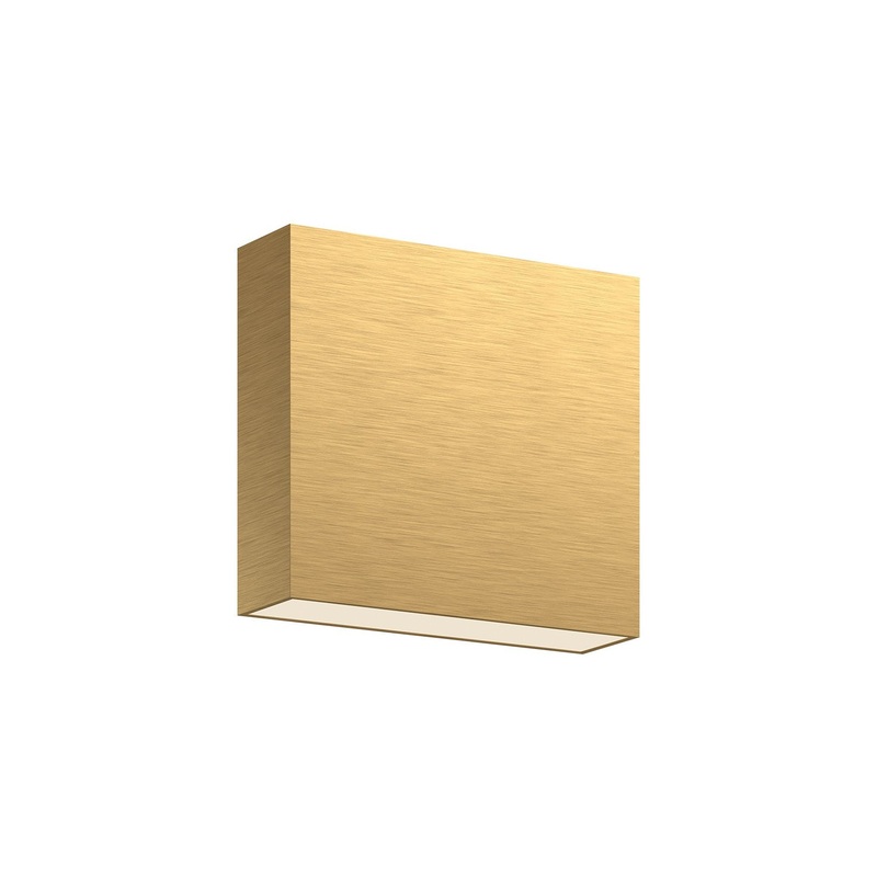 LED All-Terior Wall from the Mica Collection in Brushed Gold Finish by Kuzco Lighting