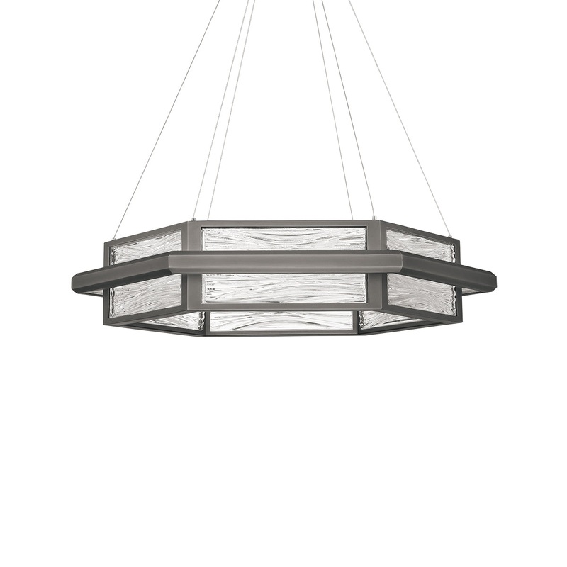 LED Chandelier from the Atlantis Collection in Antique Nickel Finish by Modern Forms