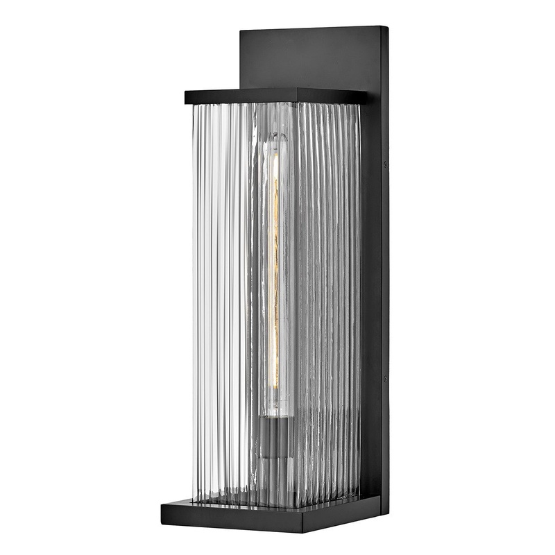 LED Outdoor Wall Mount from the Torrent Collection in Black Finish by Hinkley