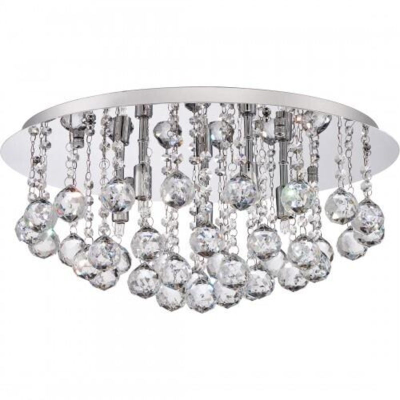 Quoizel BRX1619C Bordeaux F lush mount plsh chrm 19.5″d Flush Mount