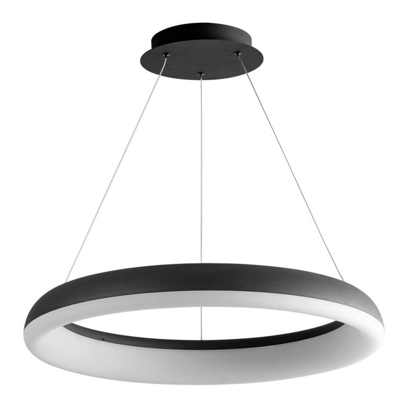 Roswell Single-Light LED 24″ Pendant – Black