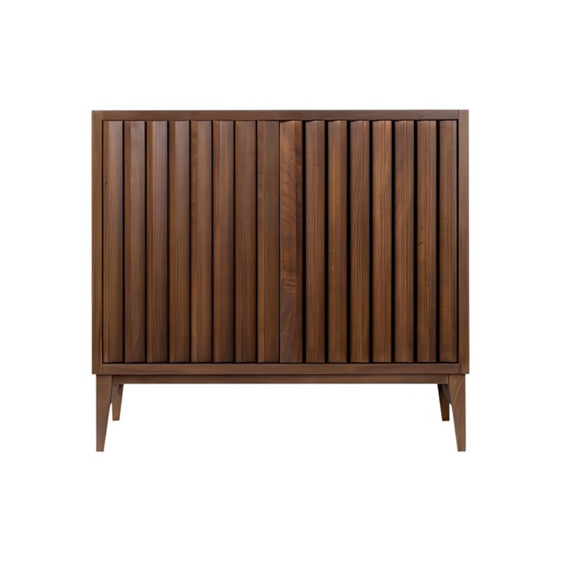 Vanity Sinca 36 Inch Less Top Walnut 2 Doors