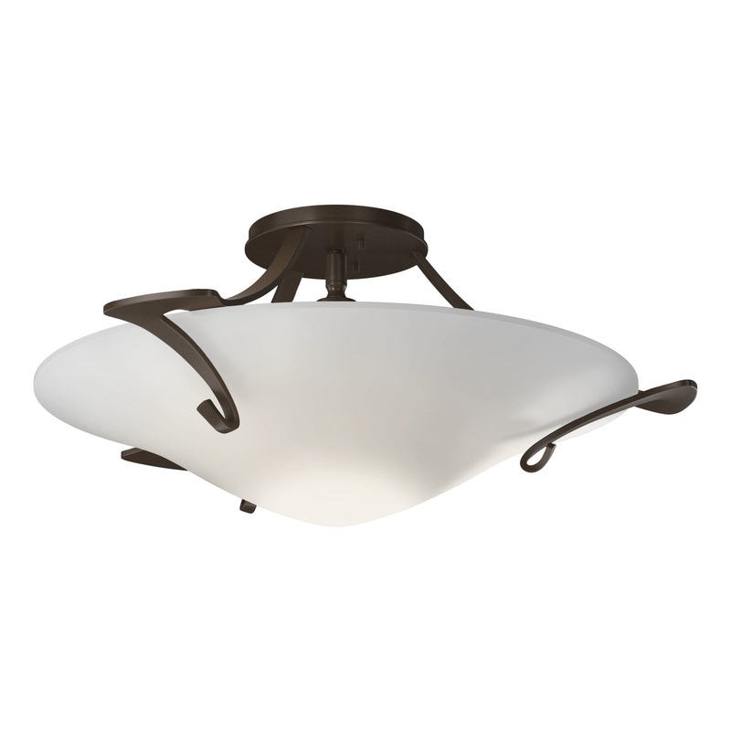 Antasia Semi-Flush Bronze Opal Glass (GG)
