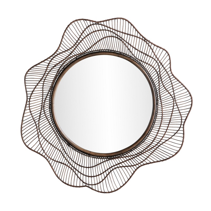 Arteriors 5659 Gloria Mirror Dark Gray Stained