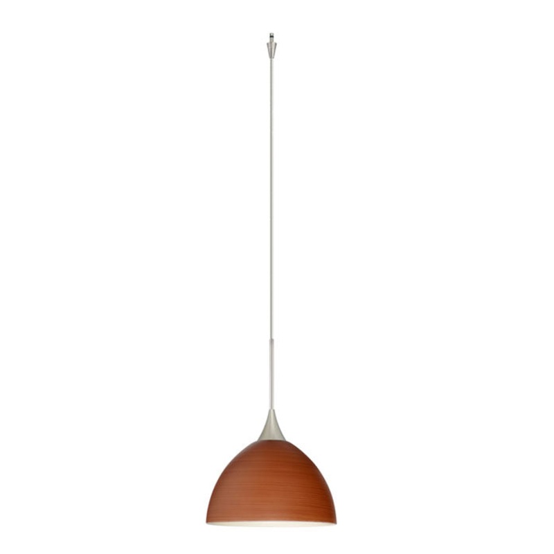 Besa XP-4679CH-SN Brella One Light Pendant Satin Nickel