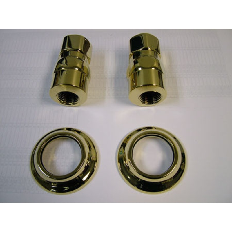 KSEL1242 Wall Mount Elbow, Polished Brass