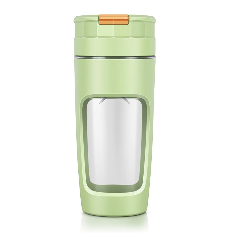 Large 600ML Portable Blender – USB-C Rechargeable Smoothie Maker with 4 Stainless Steel Blades(green)