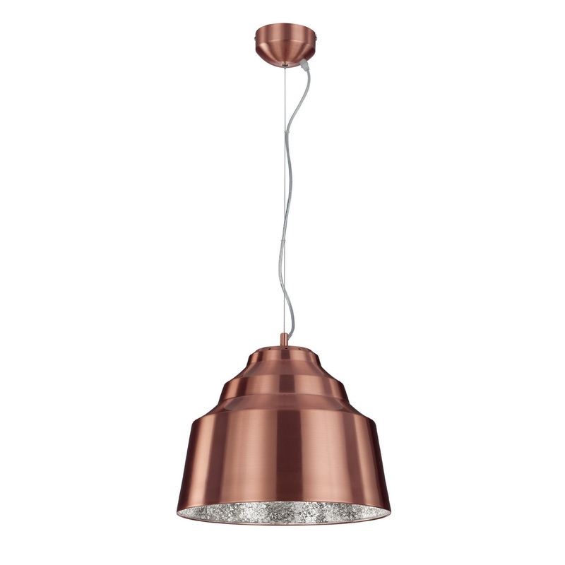 LED Pendant from the Naples Collection in Alum Color Finish by Arnsberg