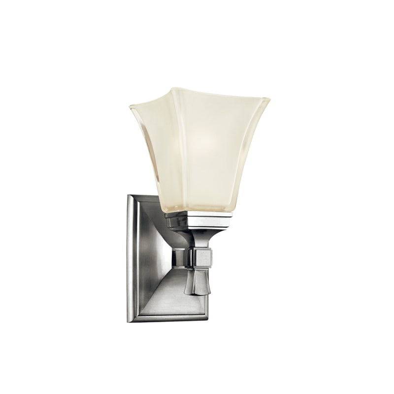 One Light Bath Bracket from the Kirkland Collection in Polished Nickel Finish by Hudson Valley