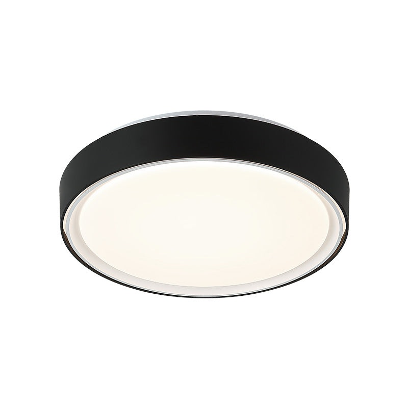 Alamus 1-Light Ceiling Mount Black + White