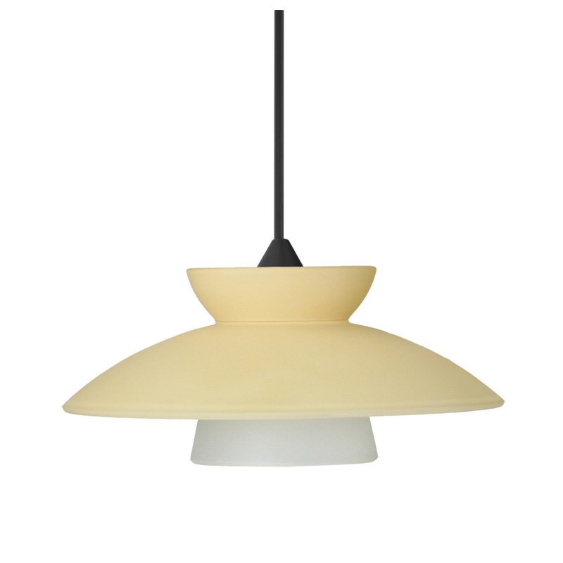 Besa 1XC-271897-BK Besa Trilo 7 Pendant One Light Pendant Black