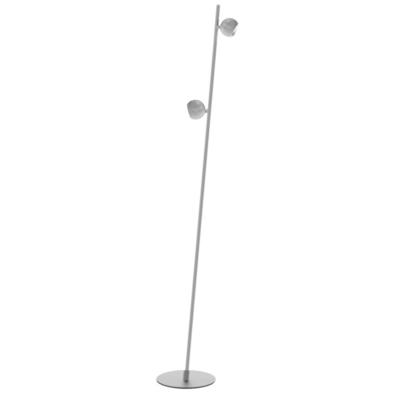 Fernanda 10W Floor Lamp Satin Nickel