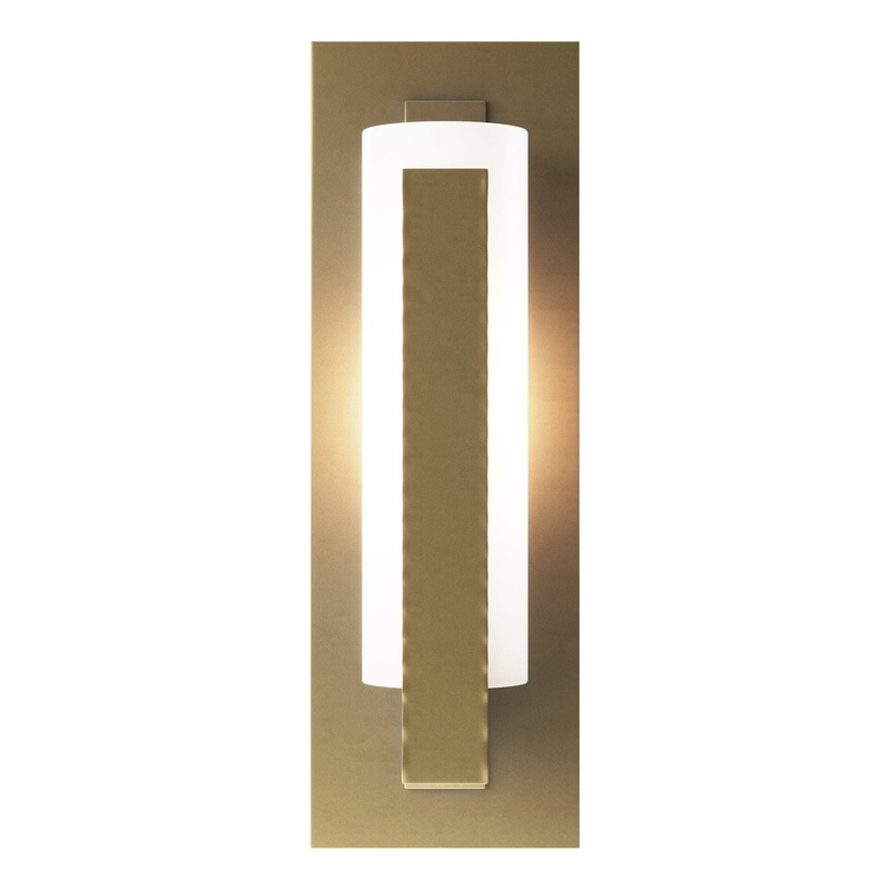 Forged Vertical Bar Sconce Modern Brass