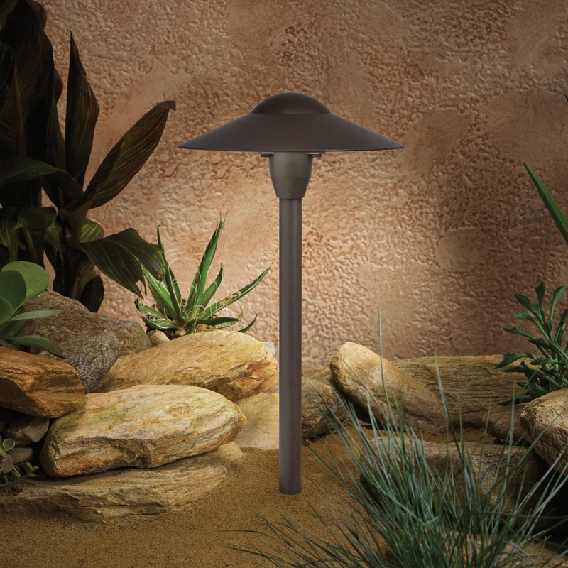 Kichler 15410AZT LED Path & Spread, Textured Architectural Bronze