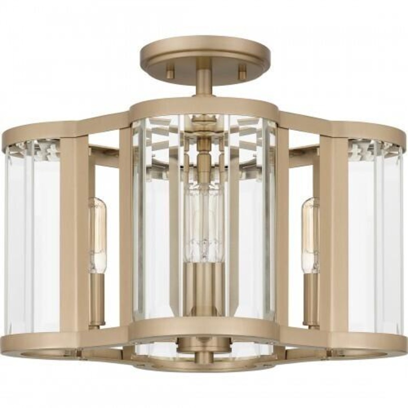 Quoizel QSF6193BGD Quoizel Semi-Flush Mount Semi flush 4 lights bronze gold Semi-Flush Mount