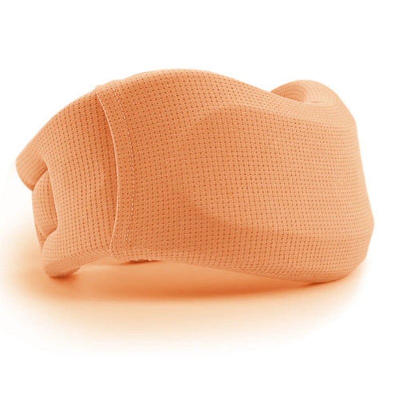 Size XL Orange Ergonomic Neck Support Brace – Soft Cervical Collar for Posture Correction and Pain Relief