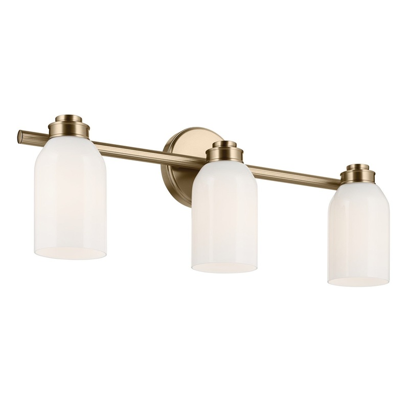 Three Light Bath from the Shae Collection in Champagne Bronze Finish by Kichler