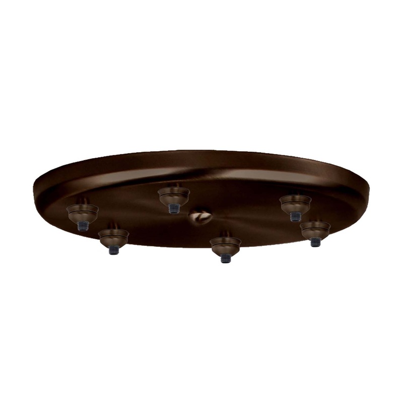 Besa T26XQ-BR Bronze x Six Light Round Canopy Bronze (Discontinued)