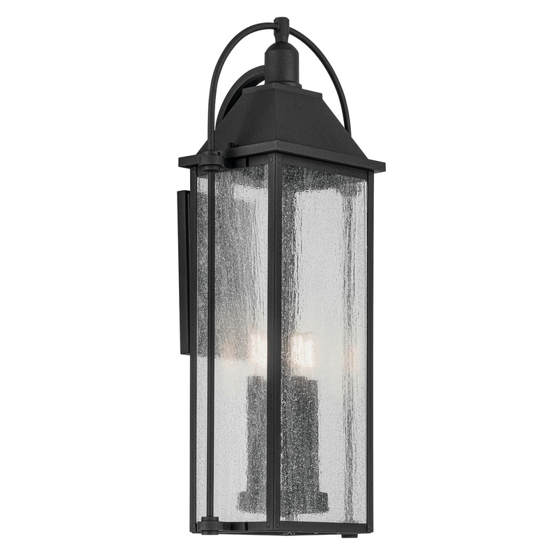 Four Light Outdoor Wall Mount from the Harbor Row Collection in Textured Black Finish by Kichler
