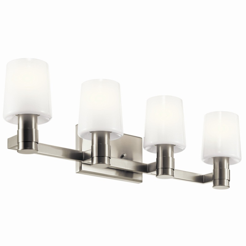 Four Light Vanity from the Adani Collection in Brushed Nickel Finish by Kichler