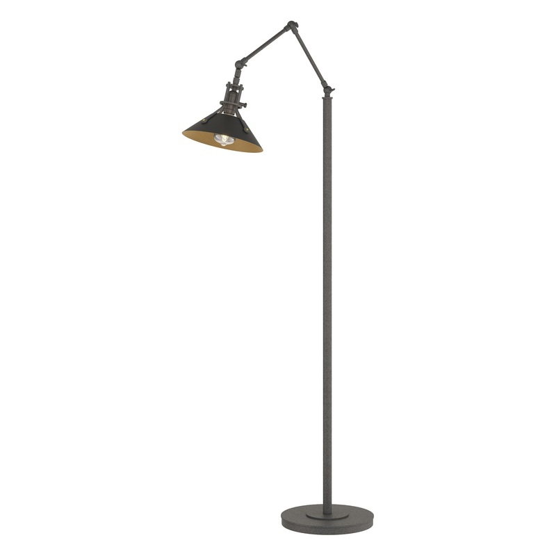 Henry Floor Lamp Natural Iron Black