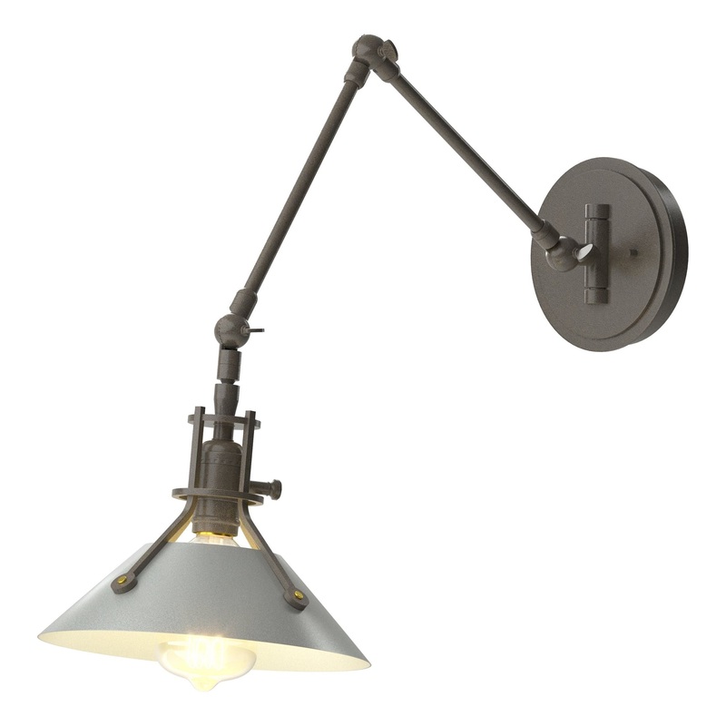 Henry Sconce Dark Smoke Vintage Platinum