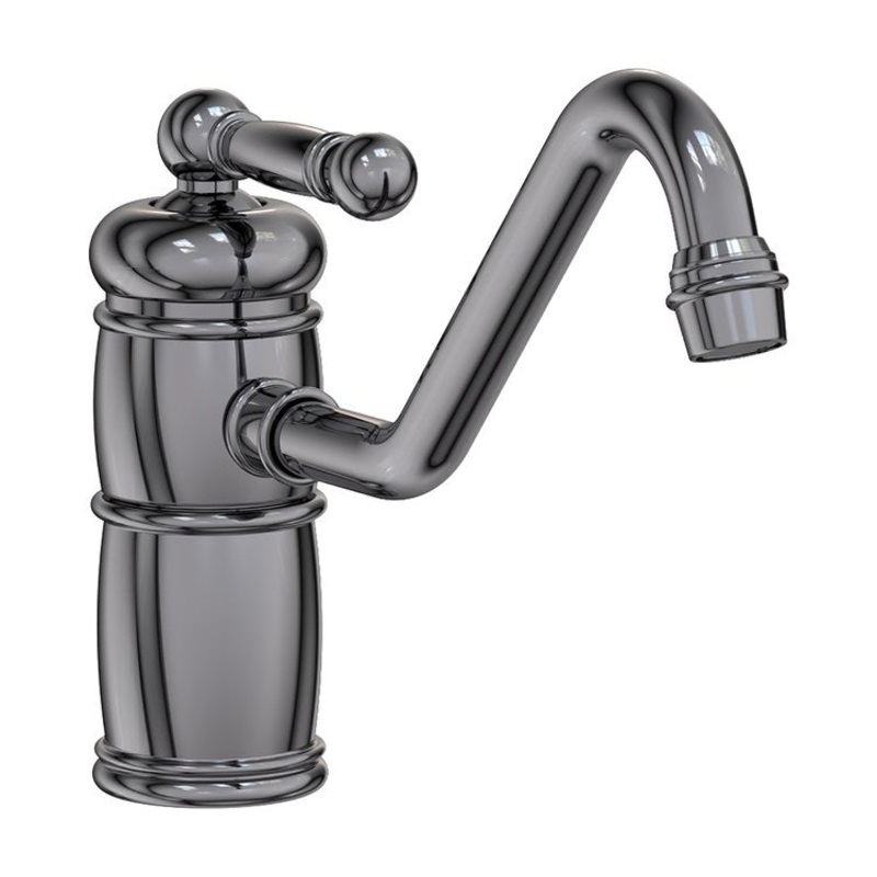 Kitchen Faucet Nadya 1 Lever ADA Midnight Chrome Spout Height 5-11/16 Inch Spout Reach 9-11/16 Inch 1.8 Gallons per Minute