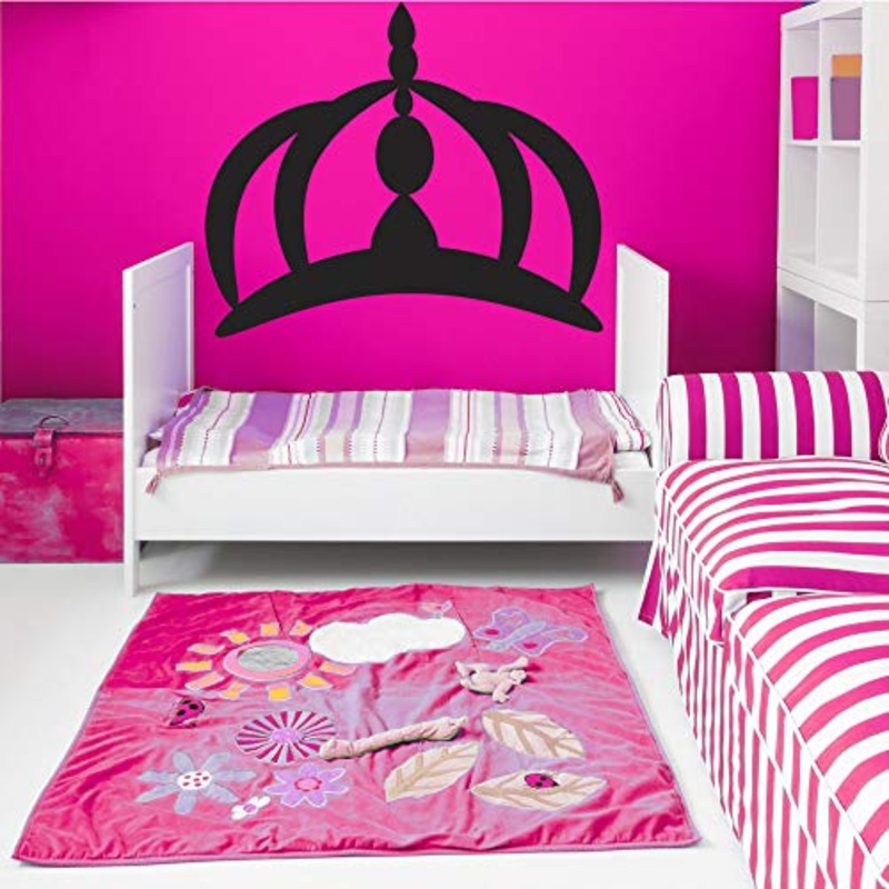 T-MK684 – Adesivi per testiera del letto, 57 x 68 cm, colore: Nero