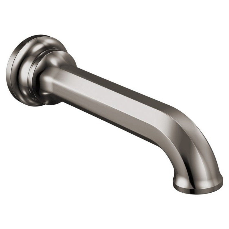 Tub Spout Beauclere Less Diverter Brilliance Black Onyx 9 Inch Brass 1/2 IN NPT