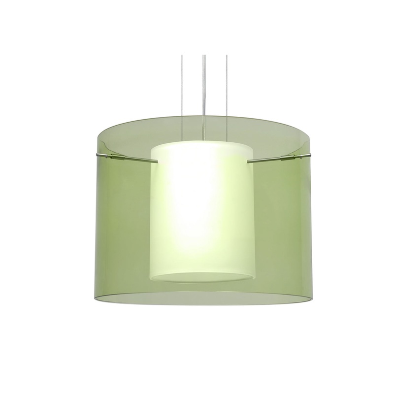 Besa 1KG-L00707-SN Pahu One Light Pendant Satin Nickel