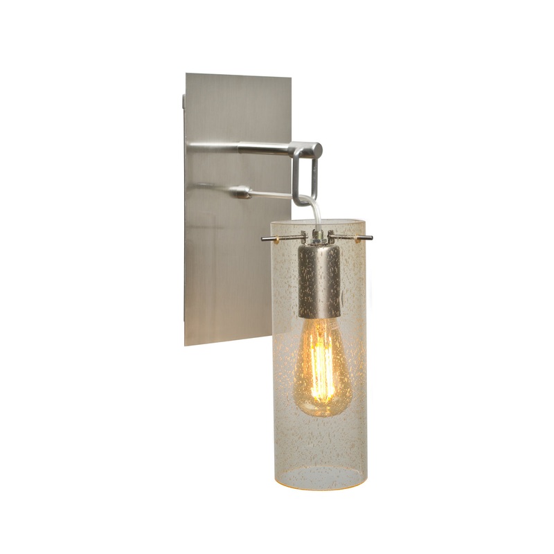 Besa 1WP-JUNI10GD-EDIL-SN Juni One Light Wall Sconce Satin Nickel