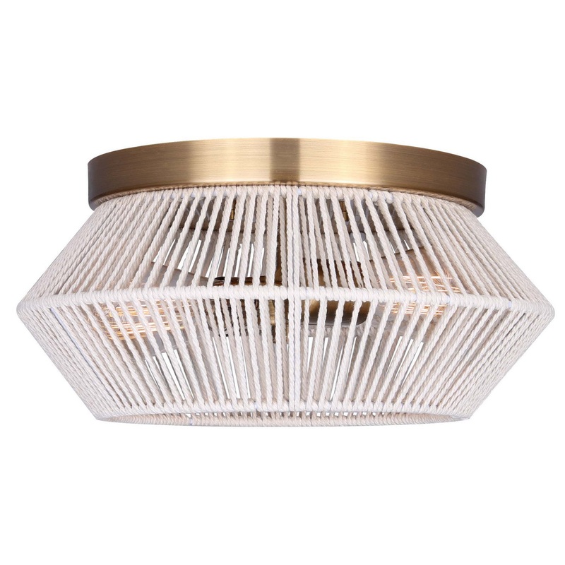 Canarm IFM1120A13GD Willow Two Light Flush Mount Gold