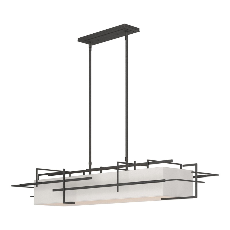 Etch Pendant Natural Iron Flax Shade (SE)