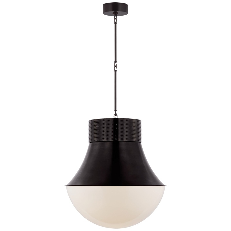 LED Pendant from the Precision Collection in Bronze Finish by Visual Comfort Signature