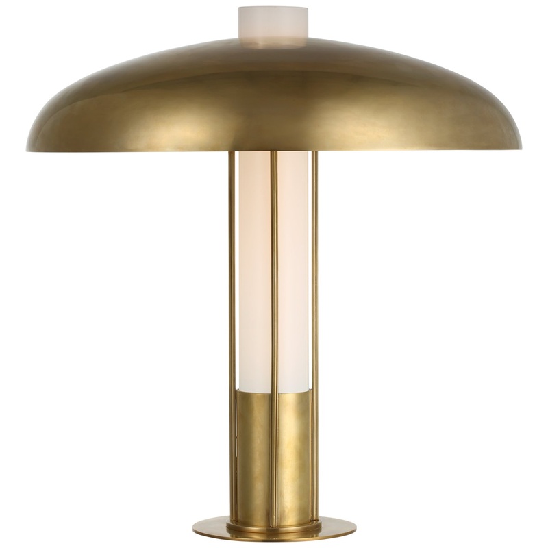 LED Table Lamp from the Troye Collection in Antique-Burnished Brass Finish by Visual Comfort Signature