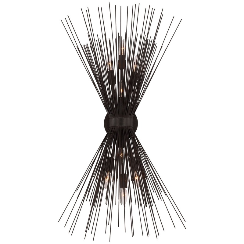 LED Wall Sconce from the Strada Collection in Aged Iron Finish by Visual Comfort Signature