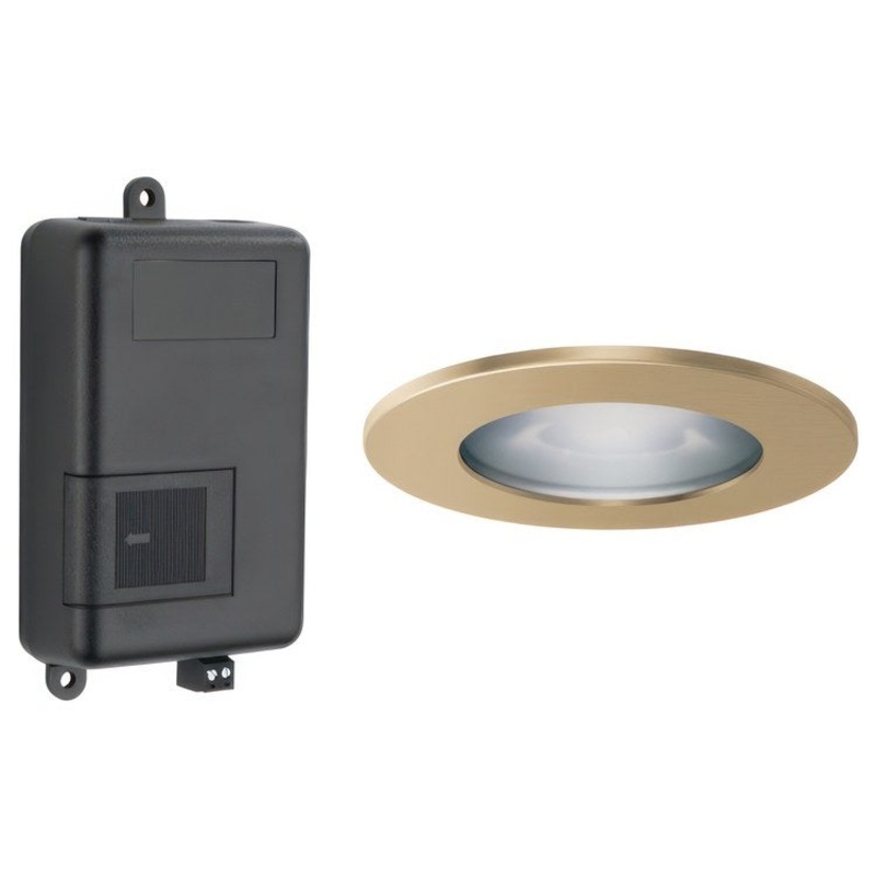 Light Module Mystix Lumicoat Luxe Gold Choose From Colors Blue Green Pink Yellow Red Violet White Includes ChromaTherapy Module & LED Recessed Light Fixture with Finished Trim Ring