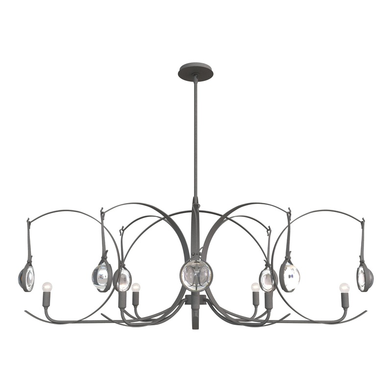 Optic 8-Light Oval Pendant Natural Iron Natural Iron