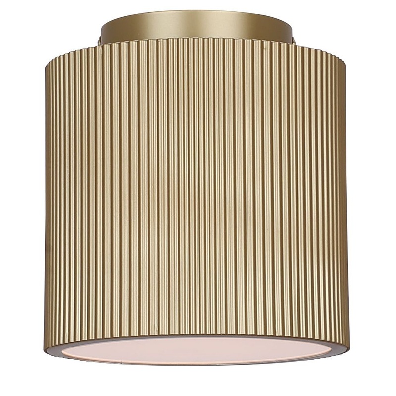 Scarlett 1-Light Semi Flush Painted Gold