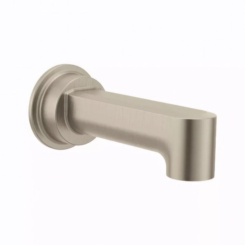 Tub Spout Greenfield Non-Diverter Brushed Nickel 7-3/8 Inch Metal